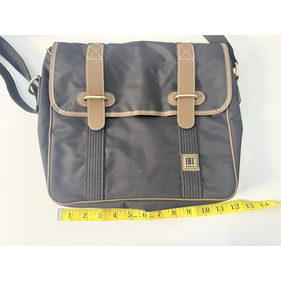 Dunhill Crossbody Messenger / Shoulder Bag &‎ Wristlet Pouch Black - Picture 8 of 16
